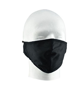Premium Adjustable Cloth Mask w/Logo - Black